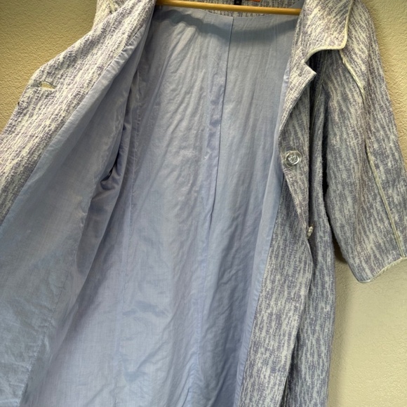 Cynthia Steffe Textured Long Coat Womens M Pockets Lined Silk Blend Business - Picture 8 of 16